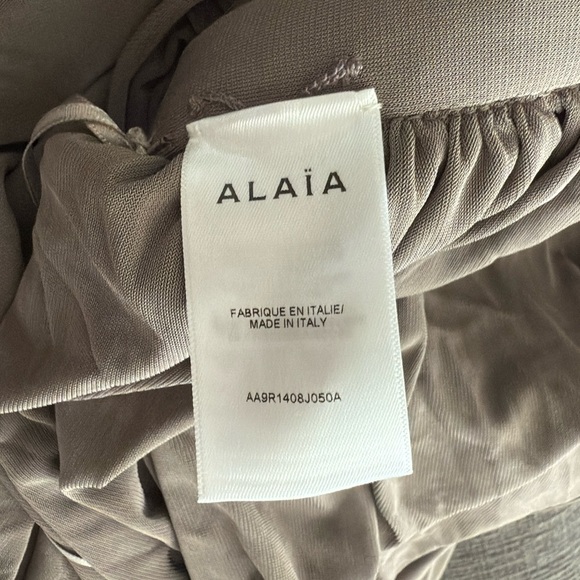 Alaïa Black Pipe Asymmetric One Shoulder Jersey Maxi Dress Evening NWT - Picture 11 of 14